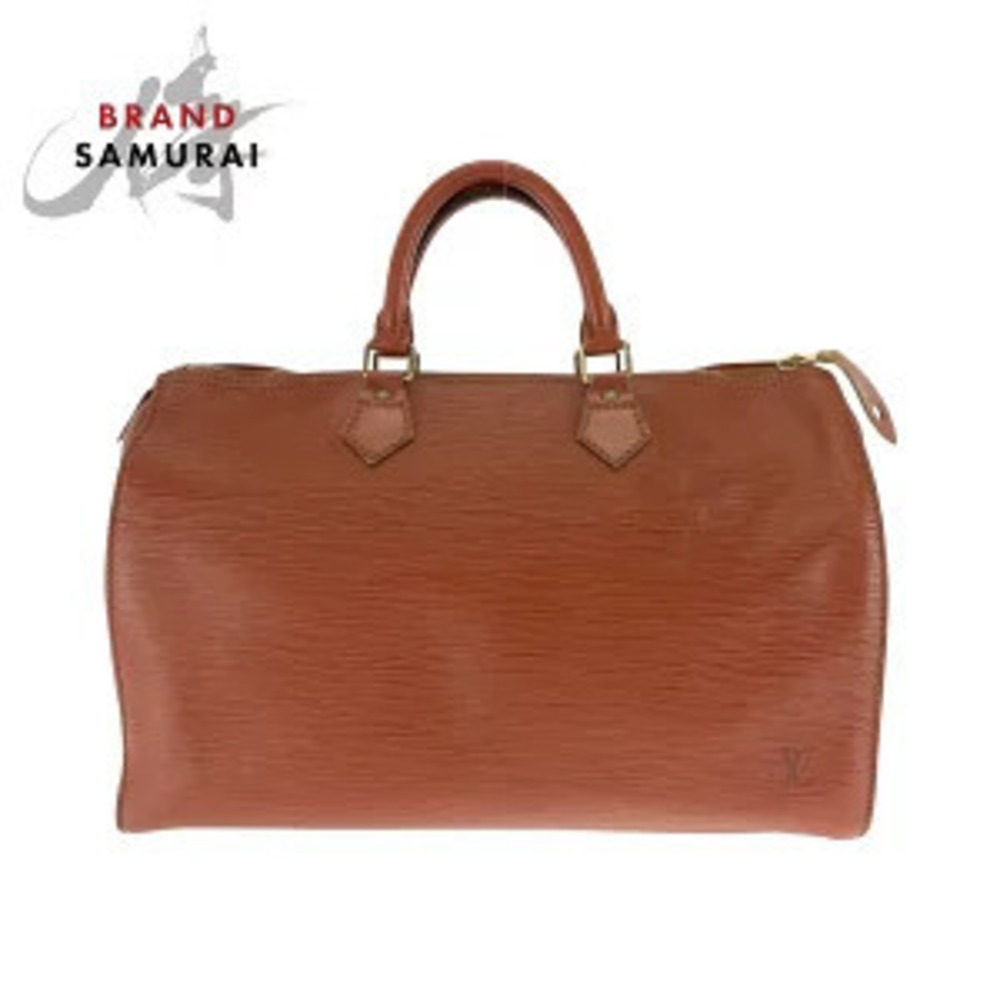 Louis Vuitton Epi Speedy Brown Leather Handbag Boston Bag